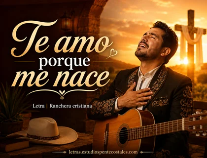 Te amo porque me nace letra