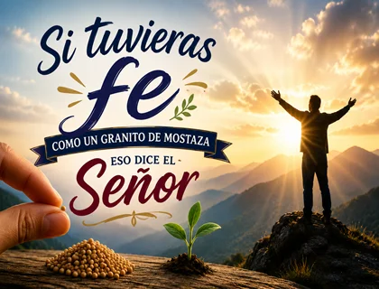 Si tuvieras fe como un granito de mostaza letra