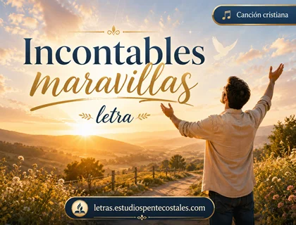 Incontables maravillas letra de Agustín Amador