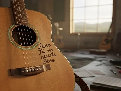 Letra libre Tú me hiciste libre en una guitarra