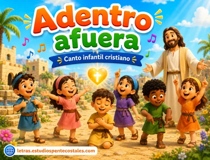 Adentro afuera arriba abajo letra de canto cristiano infantil