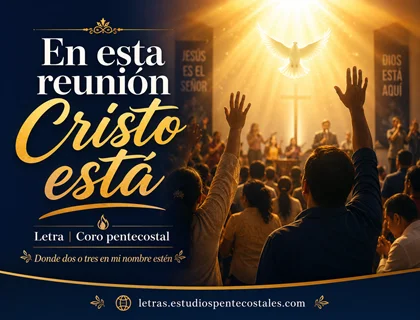 En esta reunión Cristo está letra