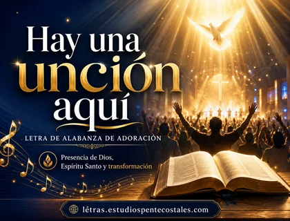Hay una unción aquí letra