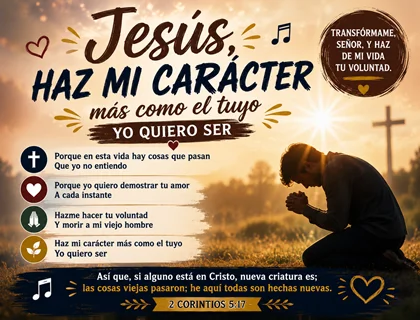 Jesús haz mi carácter letra