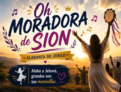 Oh moradora de Sion letra de júbilo