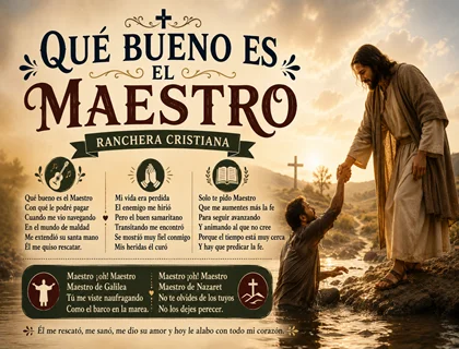 Que bueno es el maestro letra