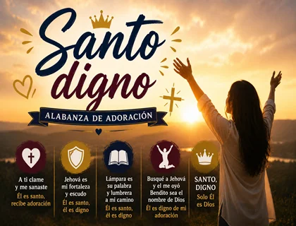 Santo digno letra