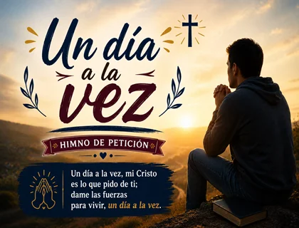 Un día a la vez mi Cristo letra