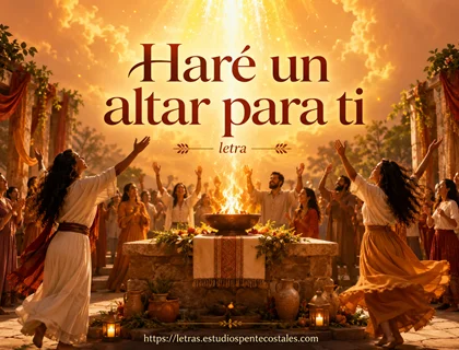 Haré un altar para ti letra de Grupo Inspiración