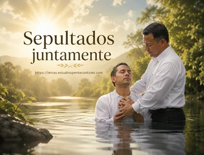 Sepultados juntamente letra de himno bautismal