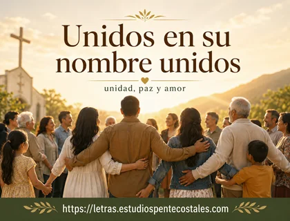 Unidos en su nombre unidos letra